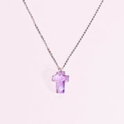 Amethyst Cross Necklace