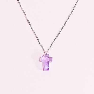 Amethyst Cross Necklace