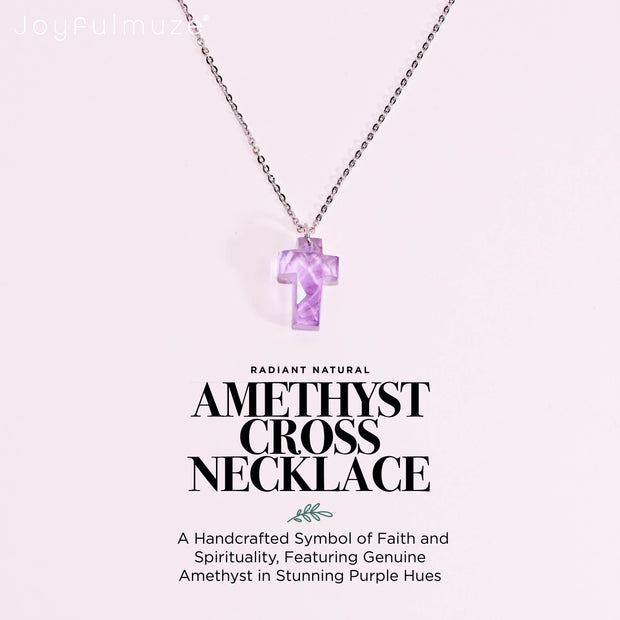 Amethyst Cross Necklace