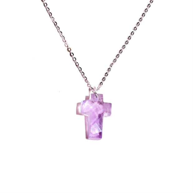 Amethyst Cross Necklace