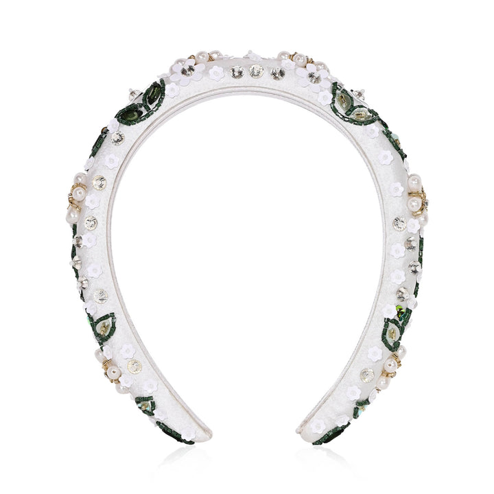 White Floral Headband