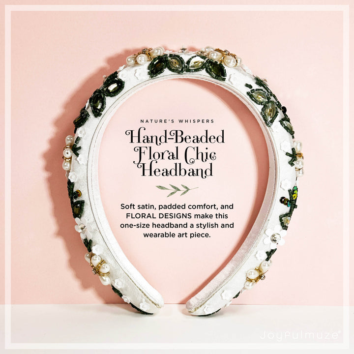 White Floral Headband