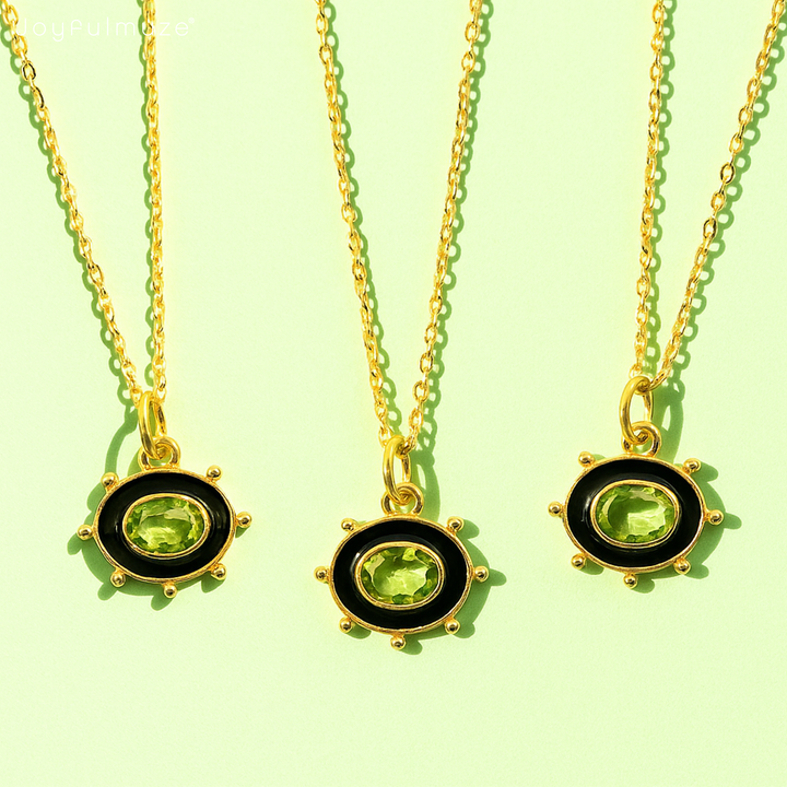 Peridot Sun Necklace