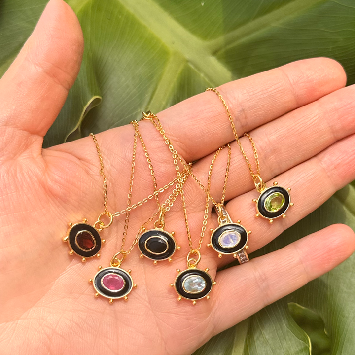 Peridot Sun Necklace