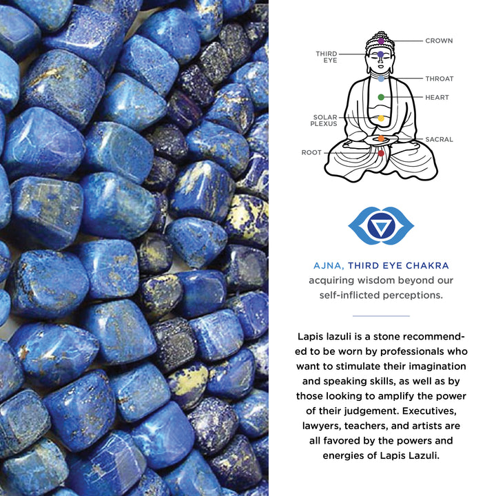 Nativa, Half Moon Lapis Lazuli Necklace