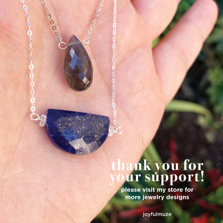Nativa, Half Moon Lapis Lazuli Necklace