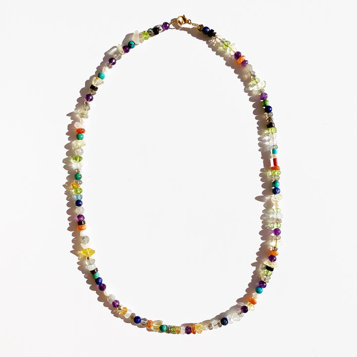 multi gemstone necklace 