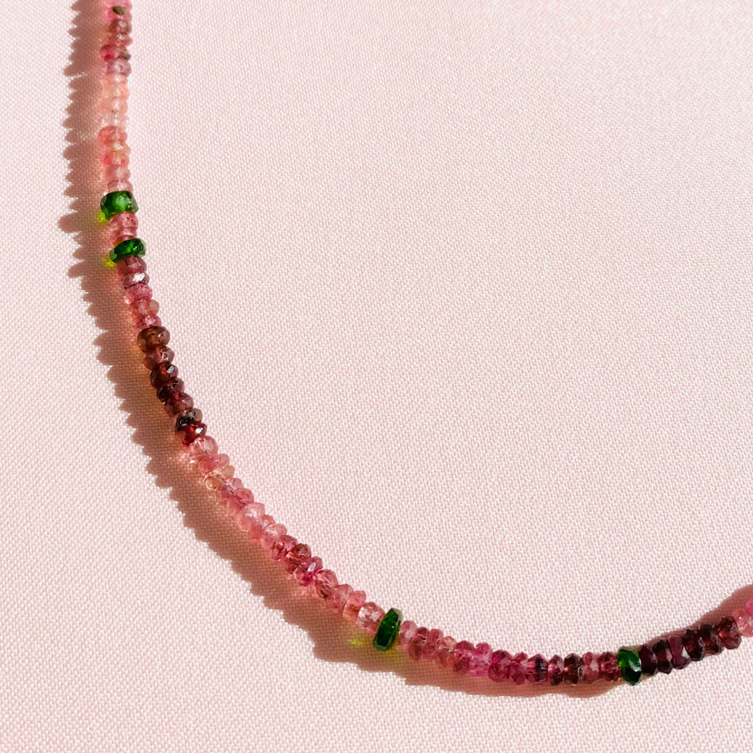 Pink Tourmaline Necklace
