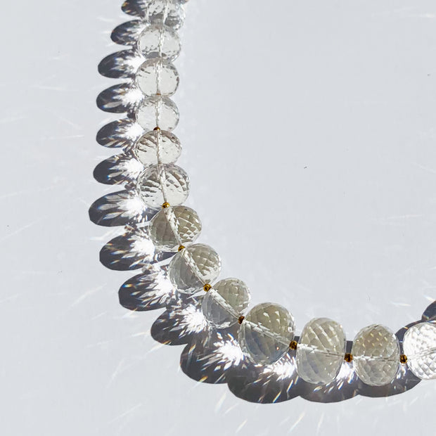 Fancy Faceted Crystal Necklace
