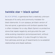 Black Twinkle Star Choker