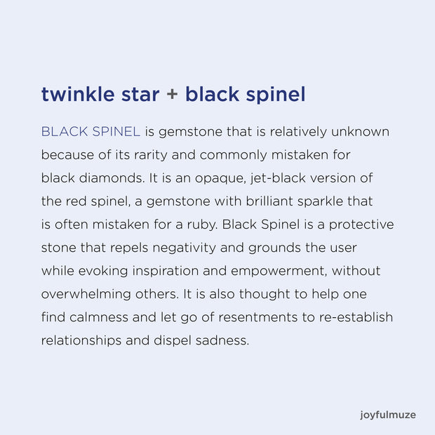 Black Twinkle Star Choker