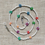 Rainbow Daisy Beaded Chain spiral