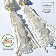 Macrame with Clear Crystals