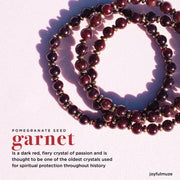 Garnet and Hematite Stretch Bracelet