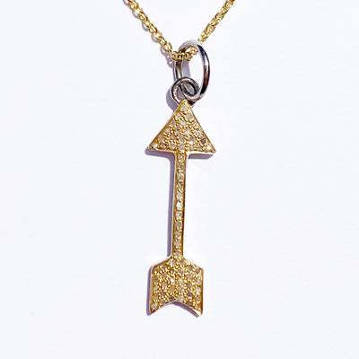 Arrow Pave Diamond Necklace