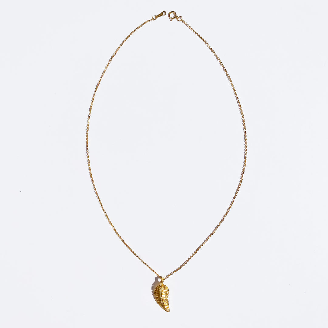Feather Diamond Necklace
