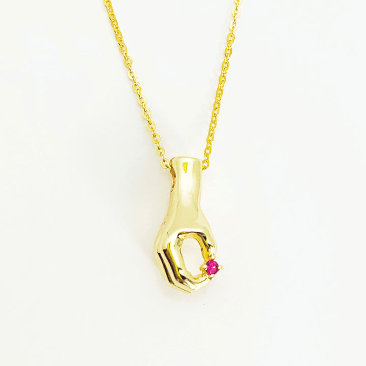 Hand Charm Necklace