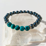 Hematite and Turquoise Bracelet