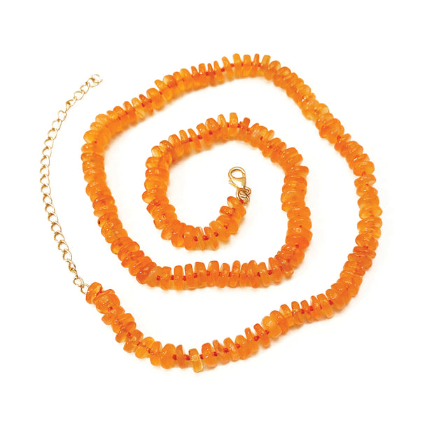 Citrine Knotted Necklace