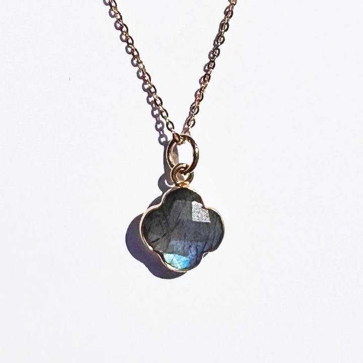 Amethyst Lucky Clover Necklace