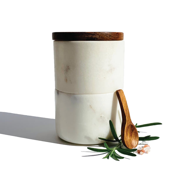 salt and pepper container white