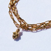 Gold Filled Adjustable Paper Clip Long Chain