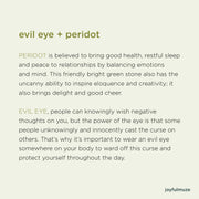 Peridot Evil Eye Necklace