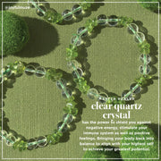 Peridot & Crystal Bracelet