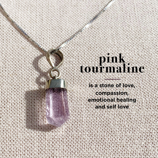 Lola, Pink Tourmaline Necklace