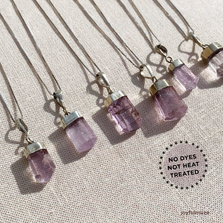 Lola, Pink Tourmaline Necklace