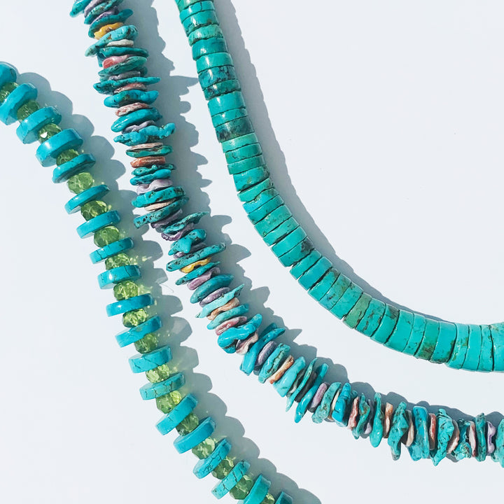 Turquoise Peridot Necklace