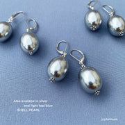 Sell Pearls Earrings in Olive Green