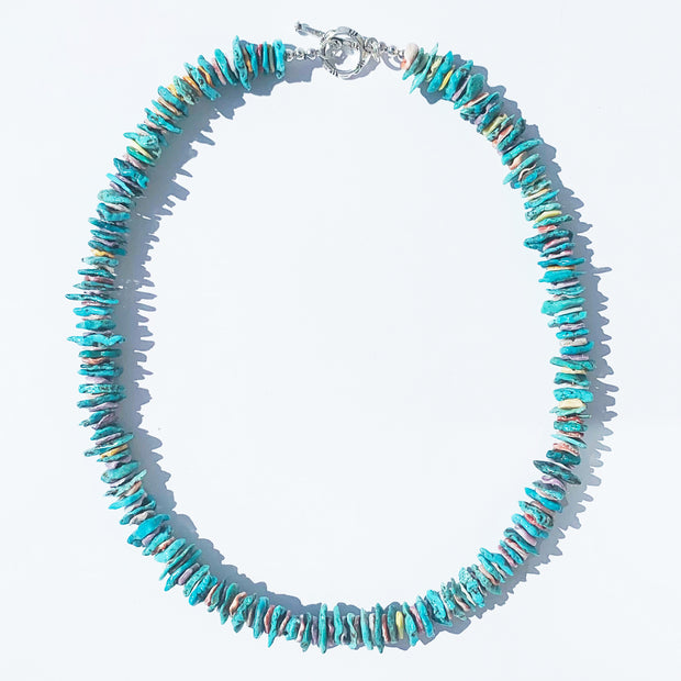 Turquoise and Shells Chip Necklace