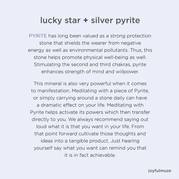 Lucky Star Pyrite Necklace