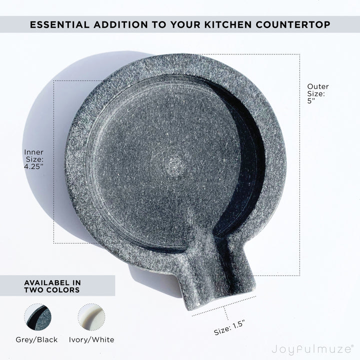 Black Marble Spoon Rest