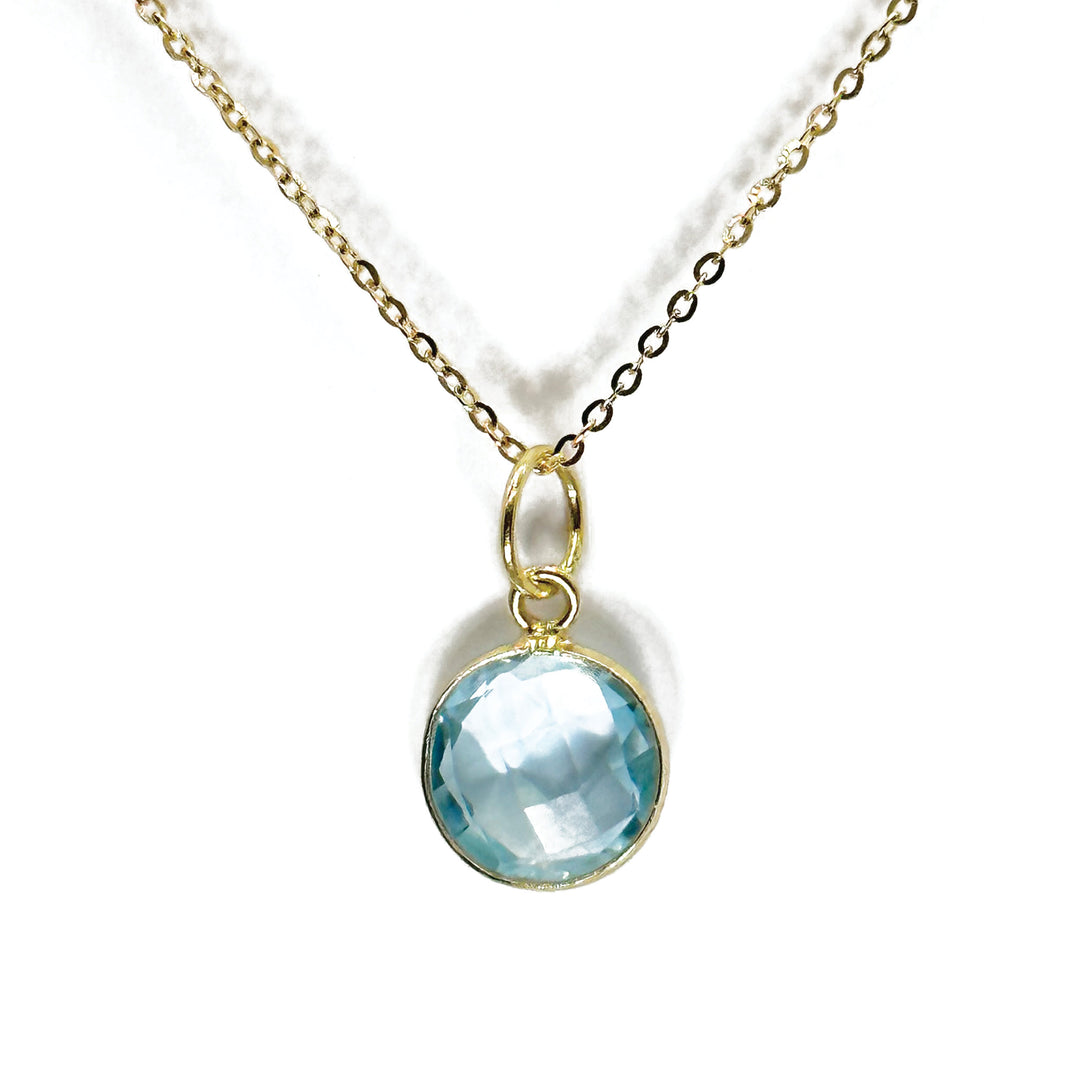 london blue topaz pendant 