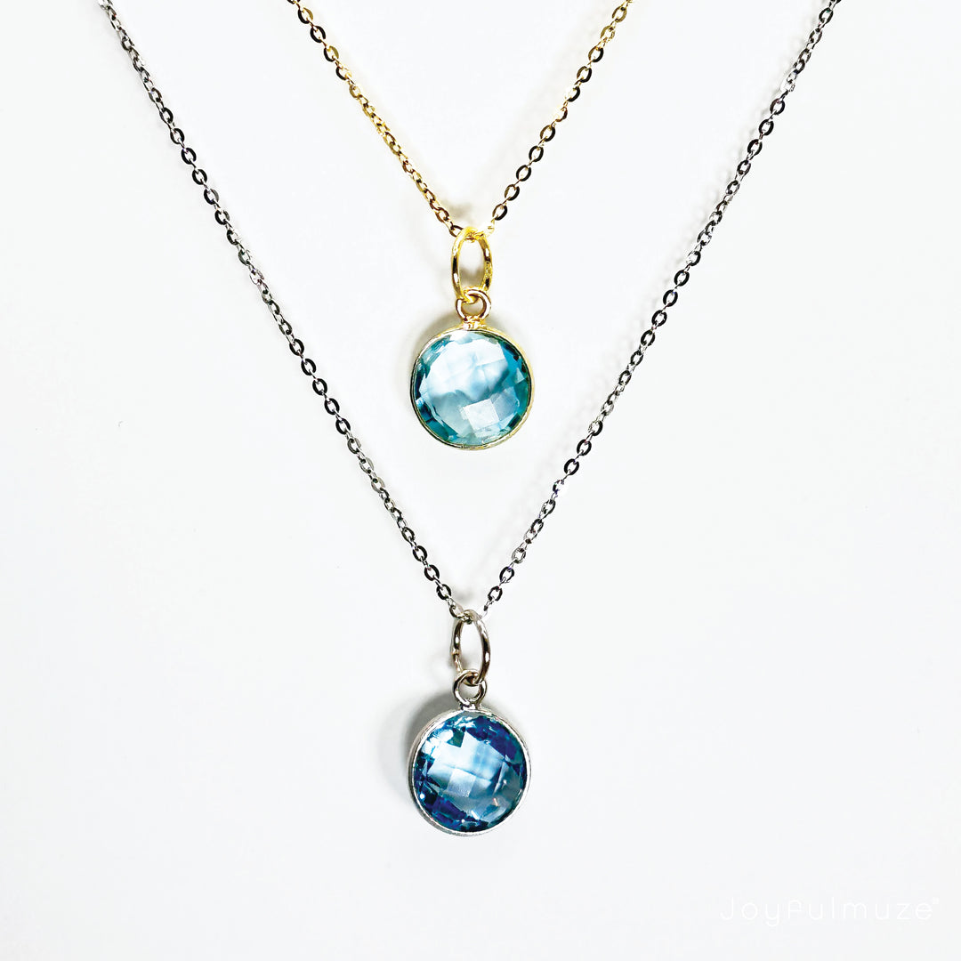 london blue topaz necklace
