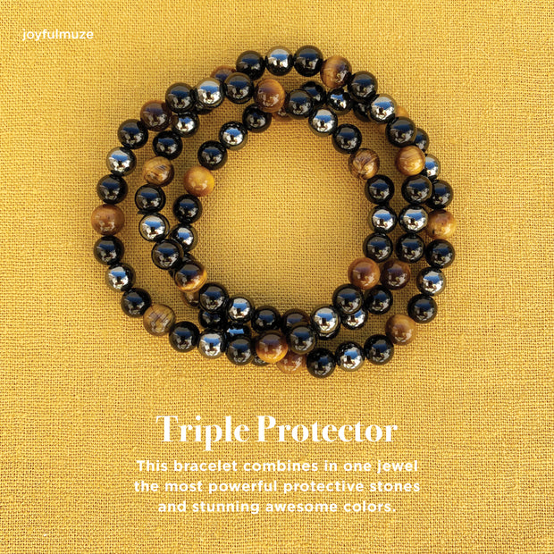 Triple Protection Men Bracelet