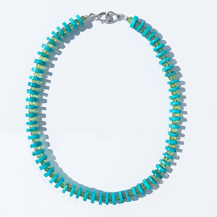 Turquoise Peridot Necklace