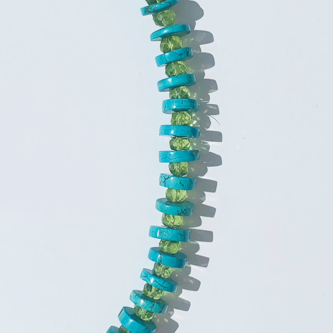Turquoise Peridot Necklace