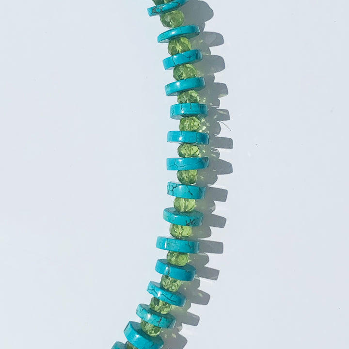 Turquoise Peridot Necklace