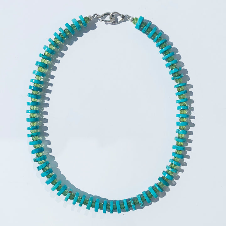 Turquoise Peridot Necklace