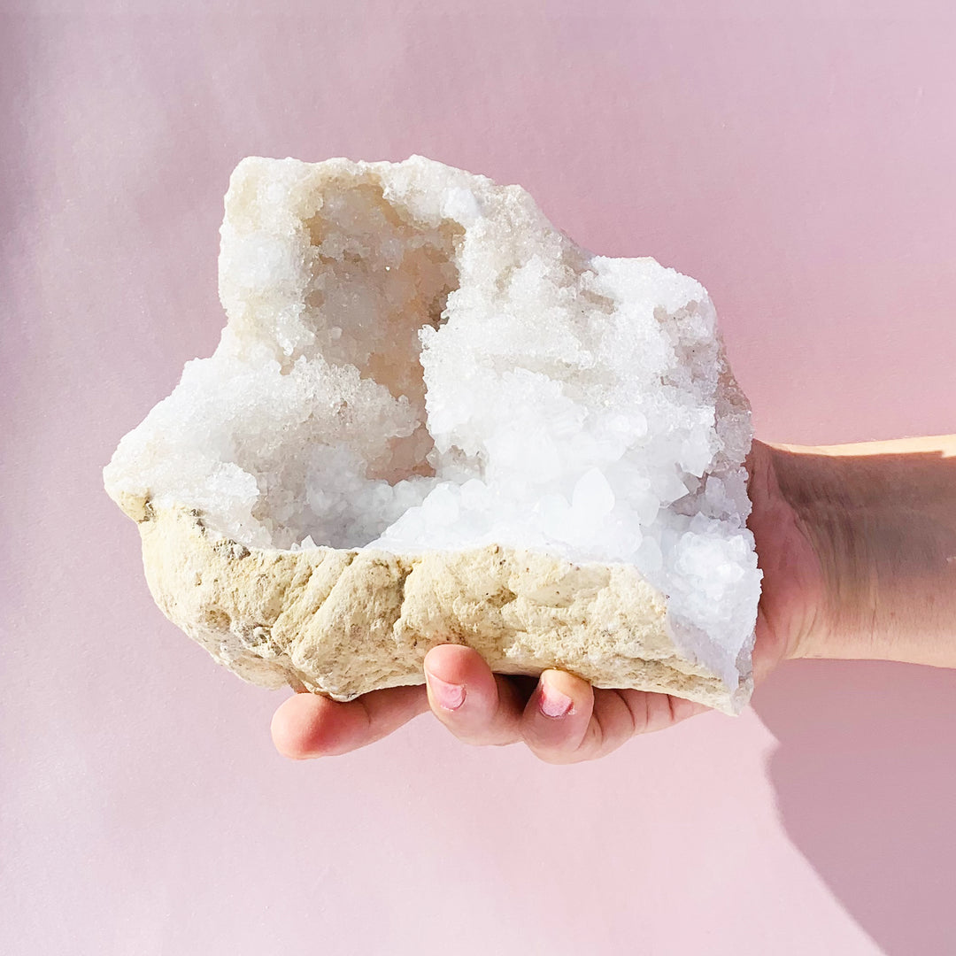 White Quartz Agate Crystal