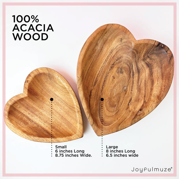 Heart Bowls in Wood