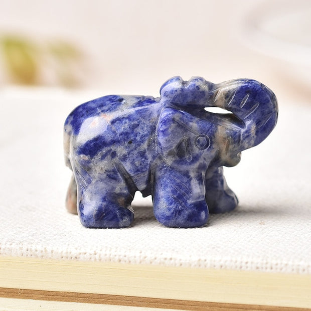 Hand Carved Elephant Crystal